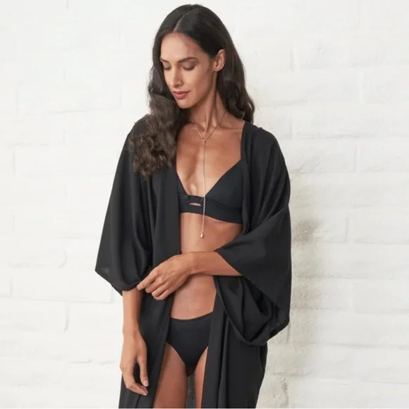 🌟HP🌟OCEAN+MAIN Kimono Wrap Duster - Picture 3 of 13